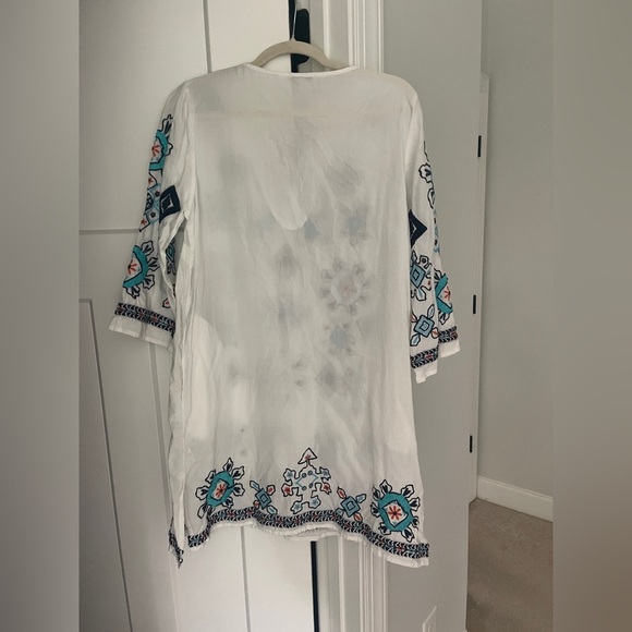 Frances Valentine White Embroidered Dress - Picture 4 of 4